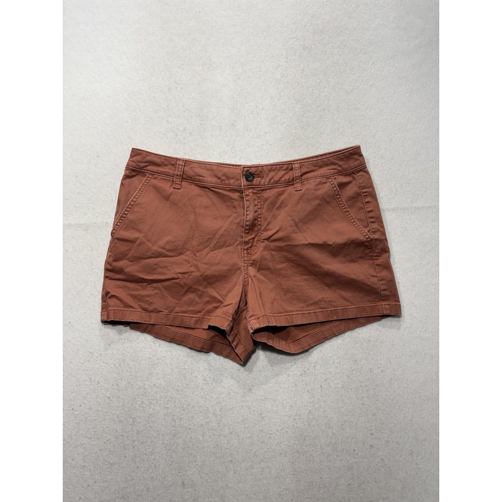 A.n.a A New Approach Shorts Womens 12 Brown Chino 3.5" Inseam Mid Rise Stretch